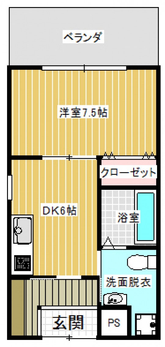増井マンション　６０４号室